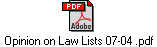 Opinion on Law Lists 07-04 .pdf