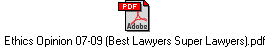 Ethics Opinion 07-09 (Best Lawyers Super Lawyers).pdf